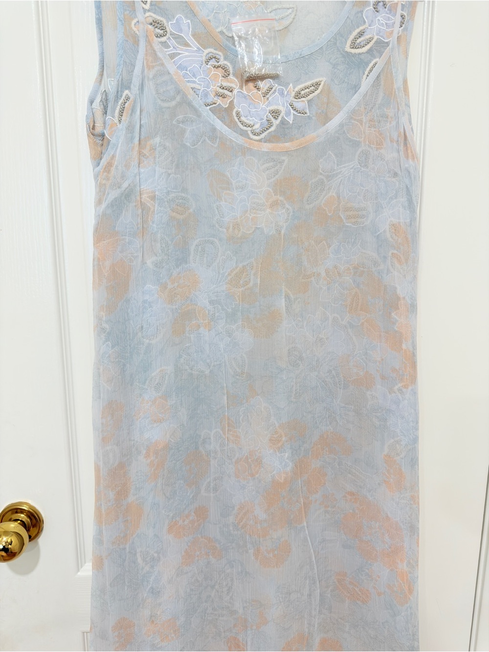 Sundance Moonshadow Beaded Embroidered Dress w/ Mesh Overlay PXL NWOT - Picture 4 of 13